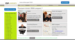 Desktop Screenshot of esg-langues.fr