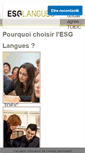 Mobile Screenshot of esg-langues.fr