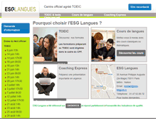 Tablet Screenshot of esg-langues.fr